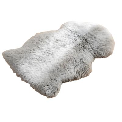 China Eco-friendly Customized Multicolor Sheepskin Fur Rug Shaggy Real Fur Area Rugs Sheepskin Fur Blanket for sale