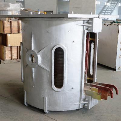 China Factory 1 Ton Induction Furnace Melting Furnace Aluminum Electric Metal Melting Furnace for sale