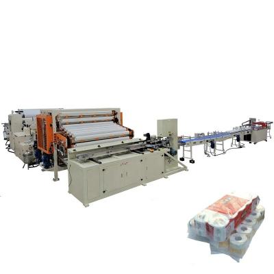 China Automatic Embossing Hotels Deco Toilet Paper Kitchen Towel Package Packing Machine Making Production Line for sale