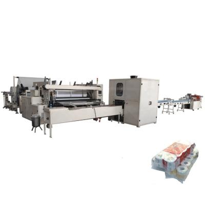 China Automatic Hotels Toilet Paper Tissue Paper Product Making Machine Production Line for sale