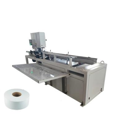 China Hot Selling Hotels Automatic Industrial Maxi Roll Kitchen Towel Band Saw Cutting Machine for sale