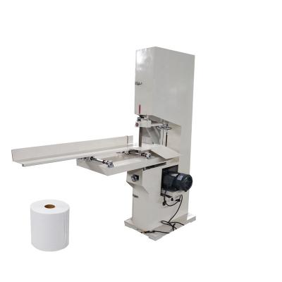 China Hotels Factory Supply Low Price Small Toilet Paper Roll Paper Strip Saw Cutting Machine for sale