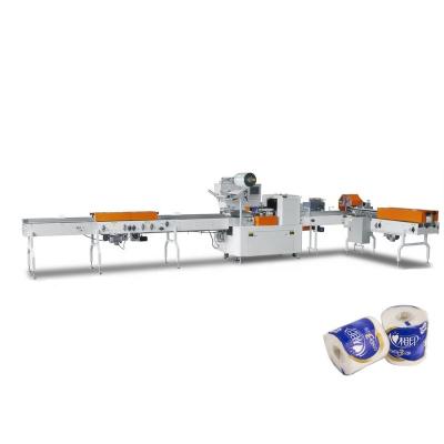 China Hotels CE Automatic Single Roll Toilet Paper Packaging Machine for sale