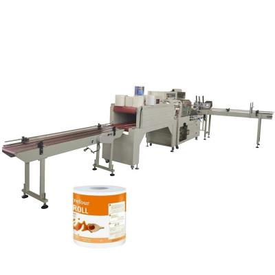 China Hotels CE Automatic Maxi Roll Kitchen Towel Film Heat Shrink Wrapping Machines Price for sale