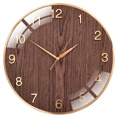 China Antique Style 24 inch Large Roman Numeral Heavy Vintage Wood Frame Metal Wall Clocks for Living Room Decor Large Decorative Clock Oversized for sale