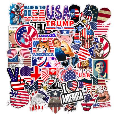 China Decorative Sticker Personalize Laptop, Car, Helmet 2020 USA President Independence Removable Skateboard Stickers for sale