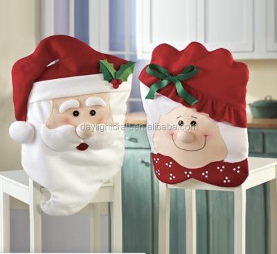 China Warm Cotton Happy New Year Decor Christmas Snowman Party Decoration Gift Snowman Chair Cover for sale