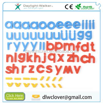 China Promotional Kids Toy Word Play Game English Alphabet 26 Letter Magnet Sticker Board Puzzle for sale