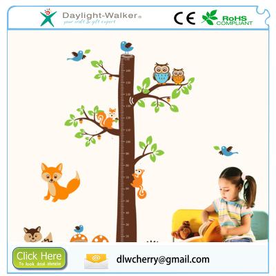 China Removable WALL STICKER Height Measurement Growth Vinyl Kids Wall Art for sale