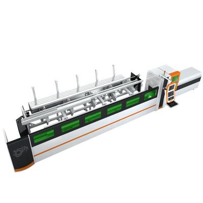 China Laser CUTTING Automatic Pipe Cutting Machine Fiber Laser Tube Cutting Machine with CE for Metal Tube Processing for sale