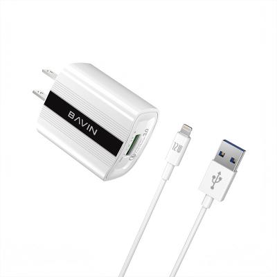 China BAVIN Luxury Mobile Charger USB Type C PD 18W/20W Wall Charger QC3.0 Original Quick Charger With Cable For Max 11 Pro for sale