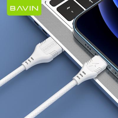 China Bavin 2021 microphone tinned data cable 5V 2.1A copper non-slip head soft tape data cable for sale