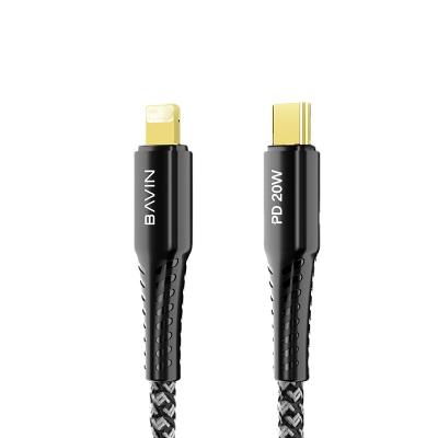 China BAVIN CB-233 Microphone PD 20W USB C Cable Fast Type C Charging Cable For iPhone 12 pro 11 7 Max 8 X Cable Charger for sale