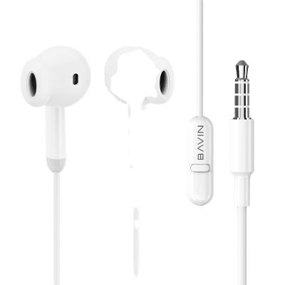 China Dual headphones aux. BAVIN HX858 High Fidelity Noise Drivers Headphones 3.5mm Jack Strong Bass Volume Control Dynamic for sale