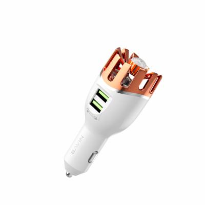 China BAVIN PC278 Qualcomm3.0 Car Air Purifier Ionizer Pm2.5 Fast Filling Dual Dort Car Charger Air Purifier for sale