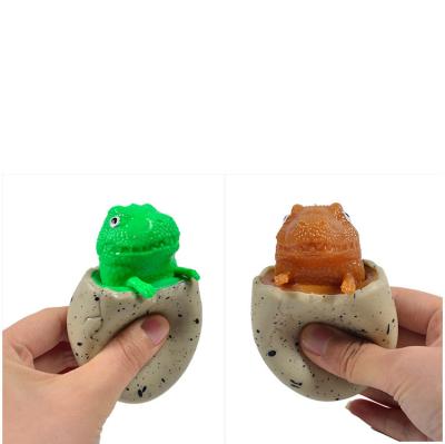 China 2022 promotion dinosaur egg restless ball dinosaur decompression creative extruded TPR toy squeeze toy market new for sale