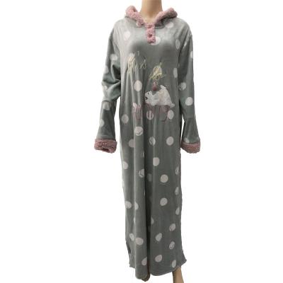 China Good Quality Print Color Female Winter Soft Hot Sale Long Dress for sale