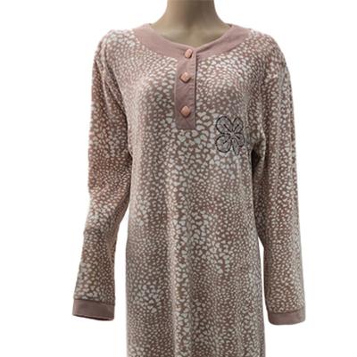 China Turkey Saudi Arabia Islam Women Soft Clothing Lady Winter Velvet Home Wear Sleepwear Arab Dress Long for sale