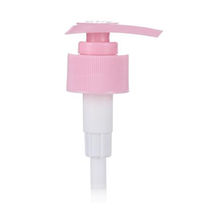 China Pink Color Liquid Soap Dispenser Pump Non Refillable Plastic Lotion Pump Head For Bottle for sale