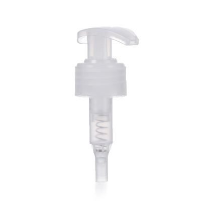 China Non-refillable cosmetic packaging lotion pump bottle head pp plastic material hand sanitizer shower gel pump for sale