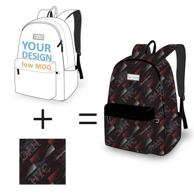 China Waterproof Customize Printing Fashion PU Leather Man Outdoor Traveling Backpack for sale