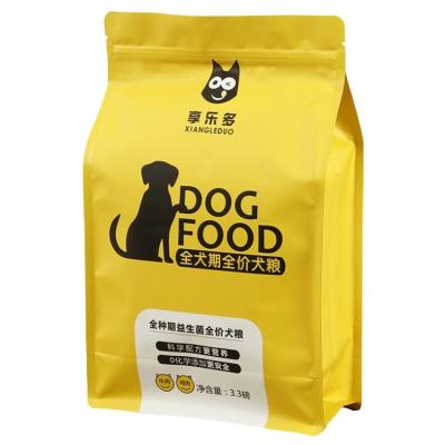 China Security Digital Printing Custom Logo Moq 500 Flat Bottom Pet Food Coffee Bean Packaging Aluminum Foil Plastic Bags Packaging Supplier for sale