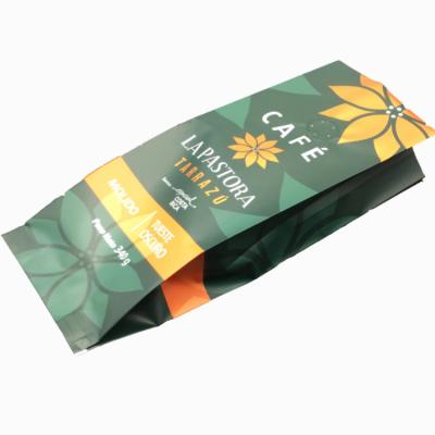 China MOQ500 Recyclable Custom Printing Starburst Instant Coffee /tea Instant Coffee Packaging Flat Bottom Zipper Bag With Valve for sale