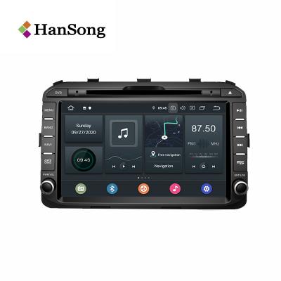 China Wholesale GPS Hansong Factory Built-in Microphone Car Android DVD Player for sale