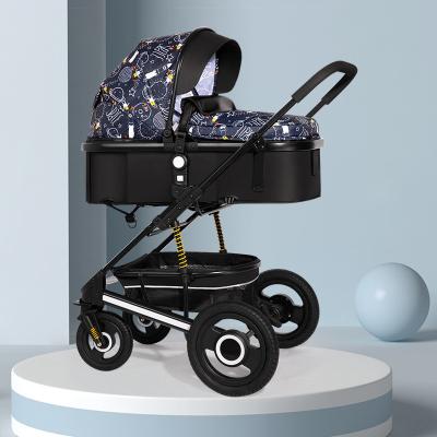 China 2023 Top Pick Foldable 3 in 1 Baby Stroller, Luxury Portable Travel Pram, Adjustable Baby Travel Stroller for sale