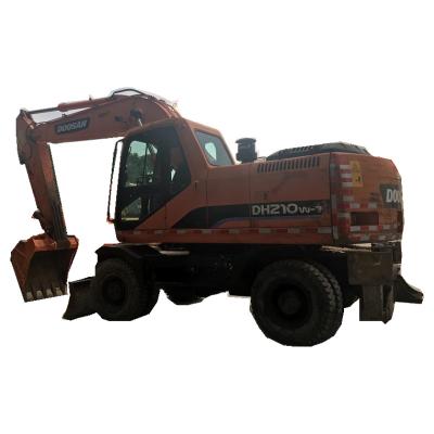 China Original Construction DH210W-7 Doosan Used Wheel Excavator High Quality Low Price for sale