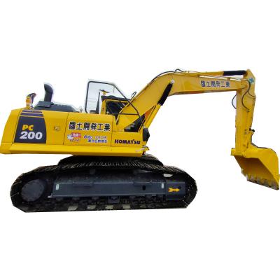 China Construction PC200 Komatsu 40 35 Crawler Excavator 20t Good Condition Low Price Second Hand Used PC for sale