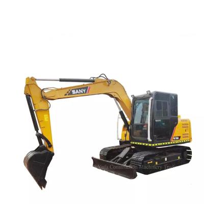 China 7 Ton SANY SY75C Cheap Mini Excavator Backhoe Pro Used Hydraulic Crawler Excavator For Sale 0.28m² ³ for sale