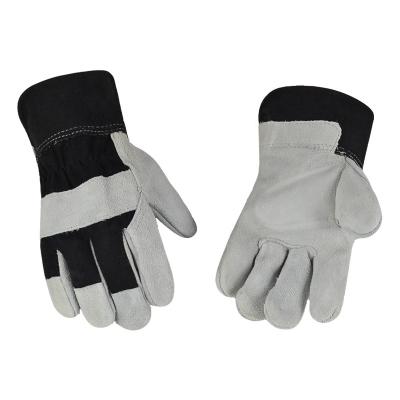 China Anti-Slip Heavy Duty Light Duty Welding Worker Driving Cow Split Leather Gloves For Work for sale