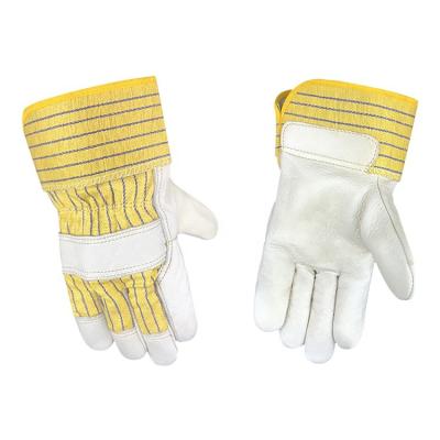 China Top Grain Anti-Slip Whip Work Cotton Gardening Gloves Compression Leather Anti Cut for sale