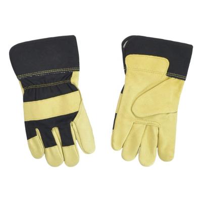 China Custom Soft Rigger Industrial Work Gloves Manufacturer Pigskin Leather Working Safety Hand Gloves Anti-Slip for sale