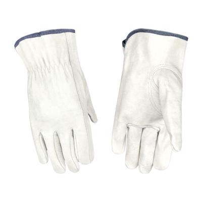 China Anti-Slip Industrial Premium Pigskin Buckskin Goat Leather General Purpose Training Work Gloves for sale