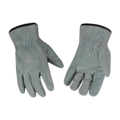 China Welding Cow Split Garden Leather Mechanic Leather Anti-Slip Work Gloves Men for sale