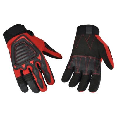 China Waterproof Custom LOGO TPR Impact And Abrasion Protection Firefighter Safety Tactical Gloves for sale