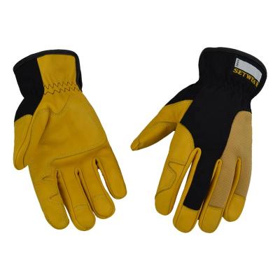 China Cowhide Mechanic Tactical Safety Work Gloves Soft Hot Selling Leather LOGO for sale