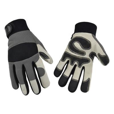 China Soft Custom LOGO Construction Gray Work Safety Gloves For Men Women General for sale