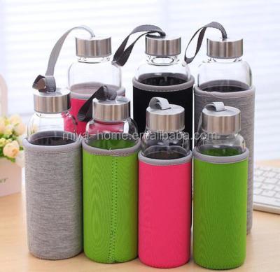 China Sustainable Manufacturer Promotional Gift Glass Bottles Made In China Tea Infuser Bottle for sale