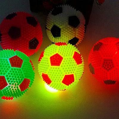 China High Quality The Squeaky Ball Light Squeaky Ball Sensory Toys Colorful Pet Toy Ball / Novelty MIYA-792 for sale