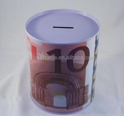 China EURO plastic newcomer piggy bank coin bank/box/coin saving box for sale