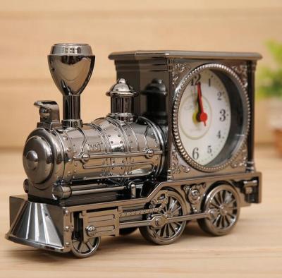 China Newcomer from Europe archaize quartz locomotive alarm clock/train shaped clock alarm clock/table for sale