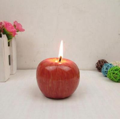 China High Quality Home Decorative Deco Belle/Christmas/Xmas Candle Apple Shaped Candle Decoration for sale