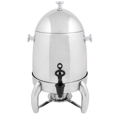 China Factory Price Food Safety Shake Heavy Duty Stainless Steel 3Gallon Tea Milk Dispenser Beetle Large Hot Coffee Urn With Chrome Accents for sale