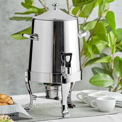 China Factory Price Food Safety Shake 3Gallon Stainless Steel Tea Milk Dispenser Beetle Large Size Hot Coffee Urn With Chrome Accents for sale