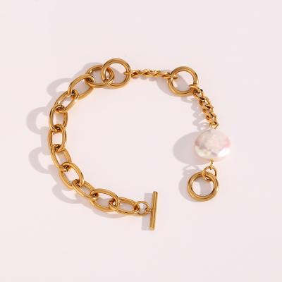 China FASHIONABLE Stainless Steel Cuban Chai O Shaped Bead Chain Splicing Popular Female for sale