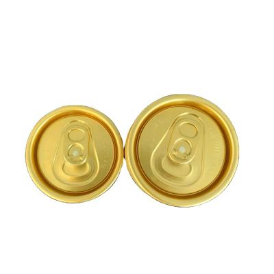 China 2021 Non Refillable Aluminum Cans Lid With Gold Color CDL Covers 200# CDL Cans Aluminum Easy Open Lid For Beverage And Beer for sale