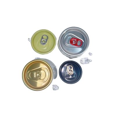 China 2021 Non Refillable Beverage Cans Closure CDL Aluminum Cans Lid Gold Color Lettering Aluminum Lid Beer Can Caps for sale